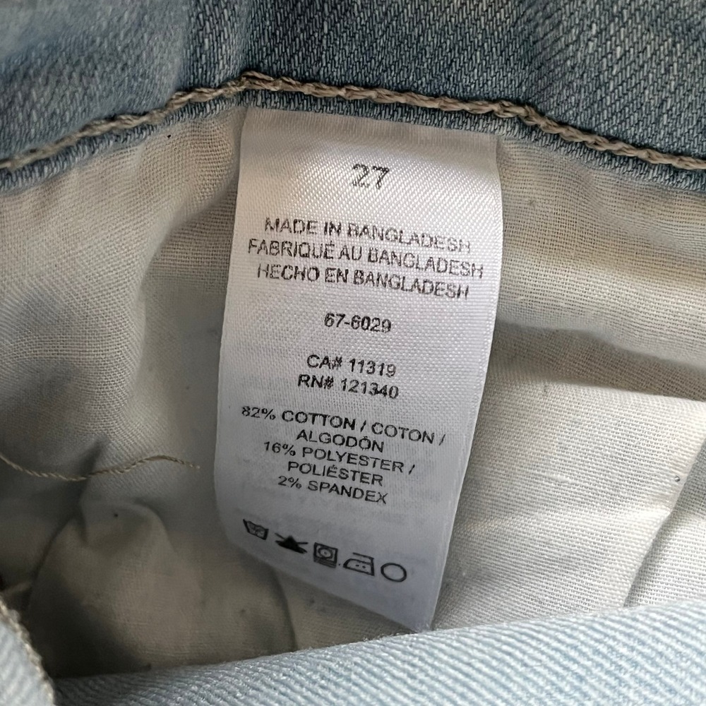 Vtg Dynamite Light Wash Skinny Jeans with Zipper Ankle Detail Women's Size 27 - Picture 5 of 7